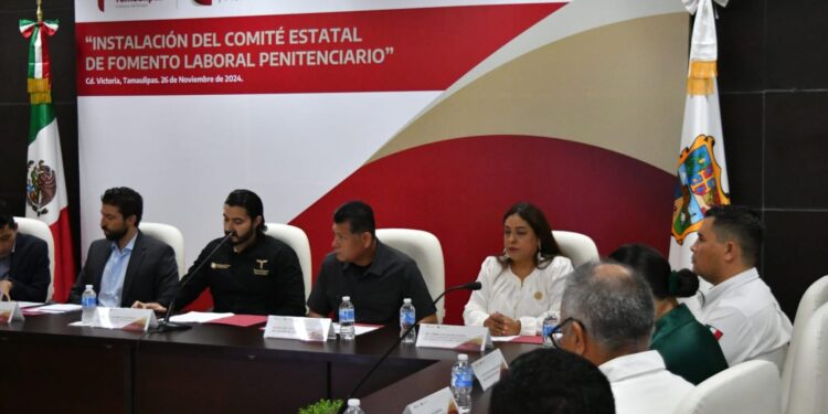 Instala Tamaulipas Comité Estatal de Fomento Laboral Penitenciario