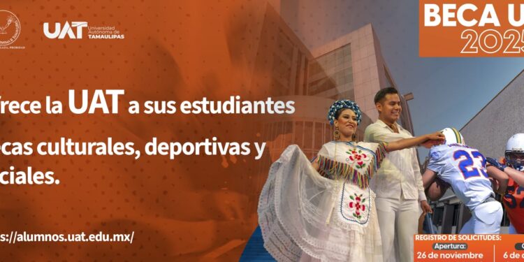 Ofrece la UAT a sus estudiantes becas culturales, deportivas y sociales