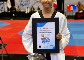 Tamaulipecos Fernanda Sierra y José María Núñez triunfan en el Grand Slam de Taekwondo