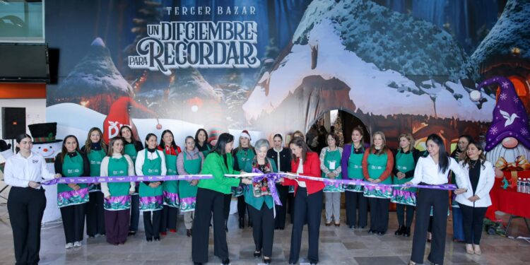 Inaugura María de Villarreal el tercer bazar navideño “Un DIFciembre para Recordar”