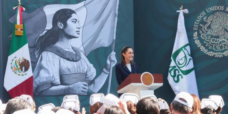 PRESIDENTA DE MÉXICO RESALTA PRIORIDADES DEL IMSS: DERECHOS DE TRABAJADORES, IMSS BIENESTAR, CENTROS DE CUIDADO INFANTIL Y PROGRAMA SALUD CASA POR CASA