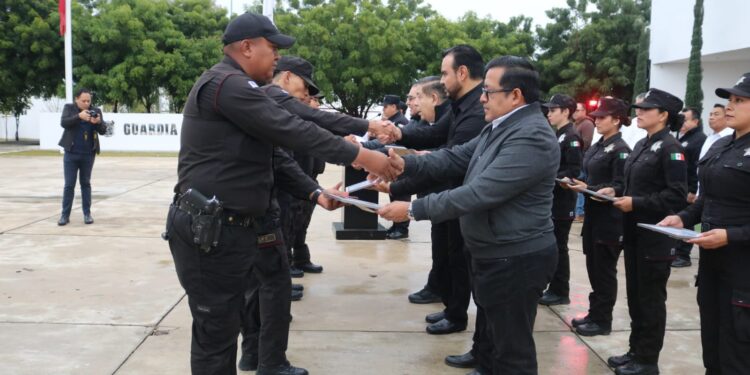 Celebra SSPT a elementos graduados del Curso de Conducción de Motopatrulla