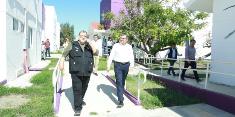 Supervisan Américo y María, sitio adecuado para albergar migrantes deportados