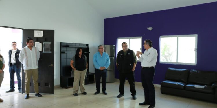 Supervisan Américo y María, sitio adecuado para albergar migrantes deportados