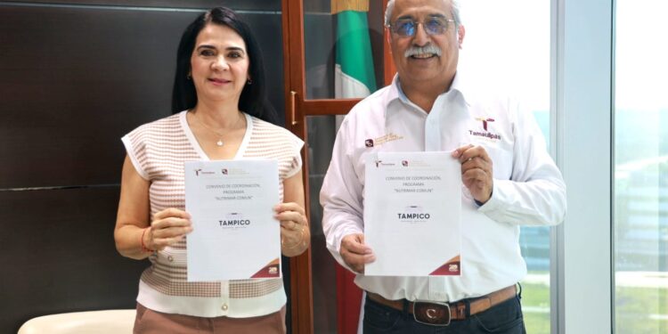Firma Desarrollo Rural convenio del programa Nutrimar-Común con el municipio de Tampico
