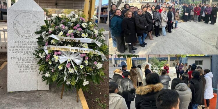 Rinde la UAT en Nuevo Laredo homenaje póstumo a la enfermera María de Lourdes Durán