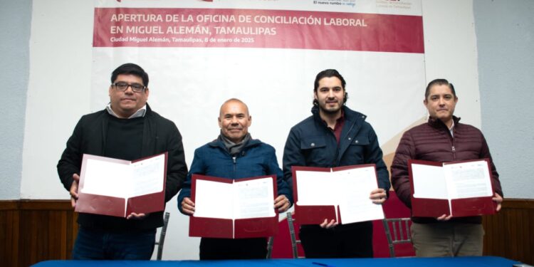 Inauguran Oficina Regional del Centro de Conciliación Laboral de Tamaulipas en Miguel Alemán