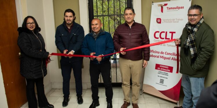Inauguran Oficina Regional del Centro de Conciliación Laboral de Tamaulipas en Miguel Alemán