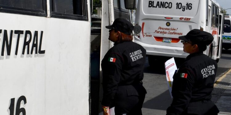 Impulsa Guardia Estatal “Ruta Segura” en transporte público de Tamaulipas
