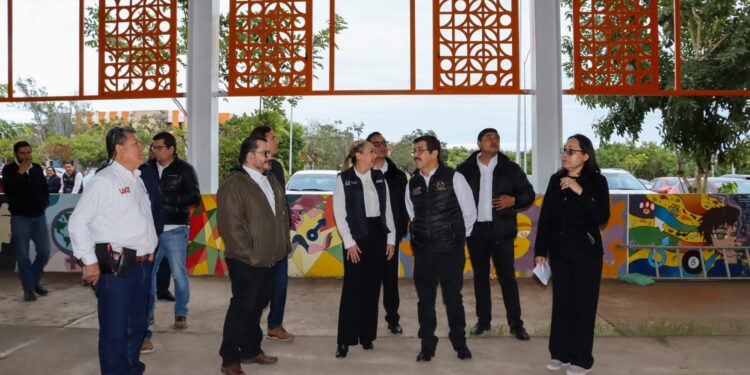 Rector de la UAT supervisa en el Campus Sur obras de infraestructura