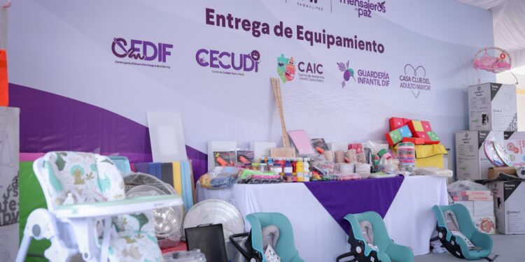Entrega DIF Tamaulipas más de 9 mil apoyos para fortalecer la atención en los DIF municipales