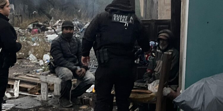 Despliega SSPT estado de fuerza de la Guardia Estatal en apoyo a la población por frente frío