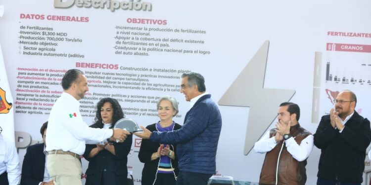 Inicia Américo construcción de planta de fertilizantes con una inversión histórica de mil 300 MDD