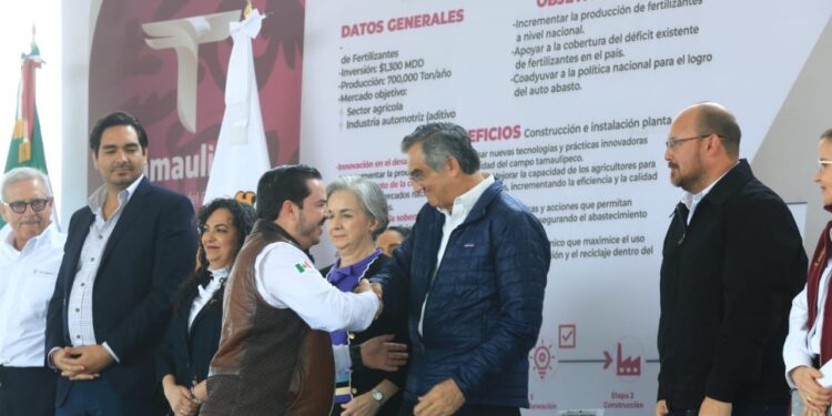 Inicia Américo construcción de planta de fertilizantes con una inversión histórica de mil 300 MDD