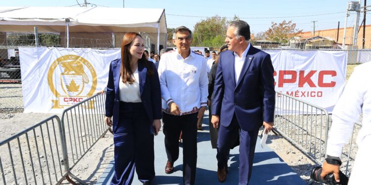 Inauguran Américo, SICT y CPKC, puente ferroviario que duplicará intercambio comercial