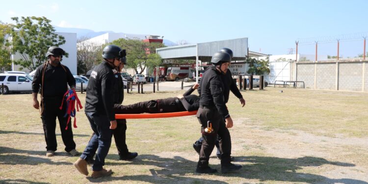 Concluye Guardia Estatal primer bloque del Curso de Medicina Táctica Policial 2025