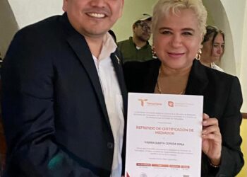 Entrega Dirección de Mediación 15 certificados a Barra de Abogadas en Tamaulipas