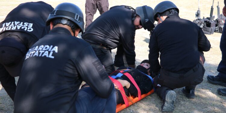 Reciben policías de la Guardia Estatal capacitación en atención prehospitalaria