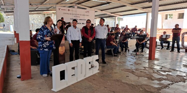 Ofrece Banda de Música del Estado de Tamaulipas por primera vez concierto al interior del CEDES Victoria