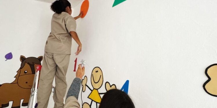 Inauguran «Espacio Amigable con Enfoque de Infancia» en el Centro de Ejecución de Sanciones en Reynosa