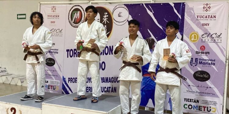 Destacan judocas tamaulipecos en Campeonato Nacional celebrado en Mérida, Yucatán