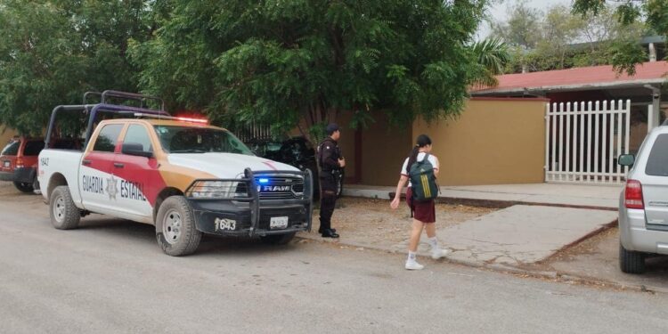 Mantiene Guardia Estatal Operativo Escuela Segura en Tamaulipas
