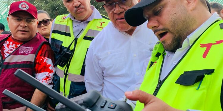 Activa Gobierno de Tamaulipas acciones protocolarias coordinadas para extinción de incendio