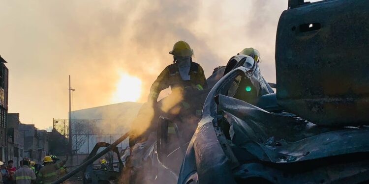 Activa Gobierno de Tamaulipas acciones protocolarias coordinadas para extinción de incendio