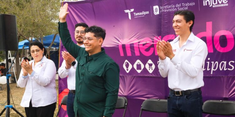 Realiza Injuve Mercado Tamaulipas en apoyo a la juventud emprendedora de Matamoros