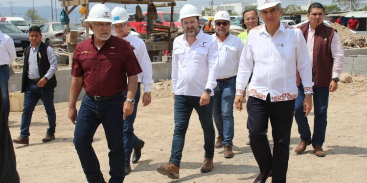 Constata gobernador avance en la construcción de la Ciudad Judicial en Victoria