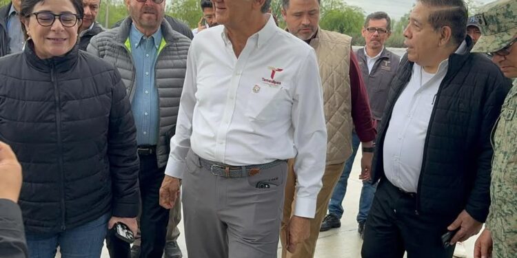 Arriba gobernador Américo Villarreal a Reynosa