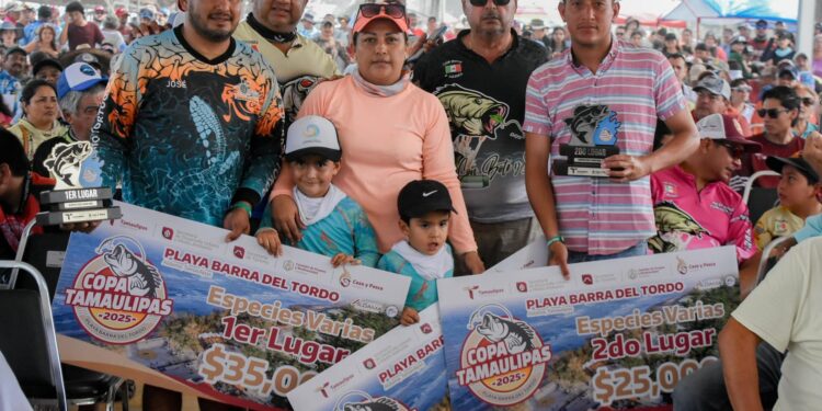 Rompe récord de participación en pesca deportiva Copa Tamaulipas 2025