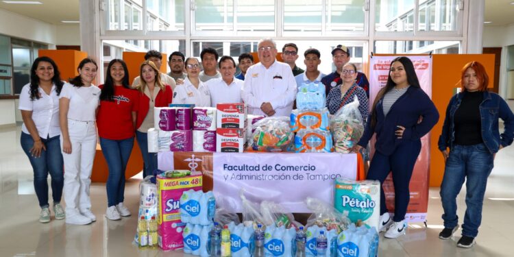 Envía la UAT víveres en apoyo a damnificados de Reynosa