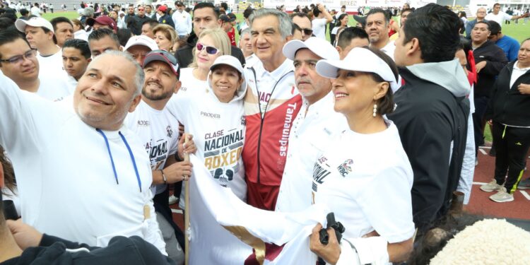 Tamaulipas presente en Clase Nacional de Boxeo «Por la paz y contra las adicciones»