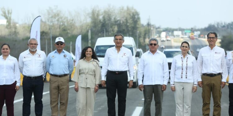 Inaugura Américo nuevo puente «La Esperanza», en Altamira