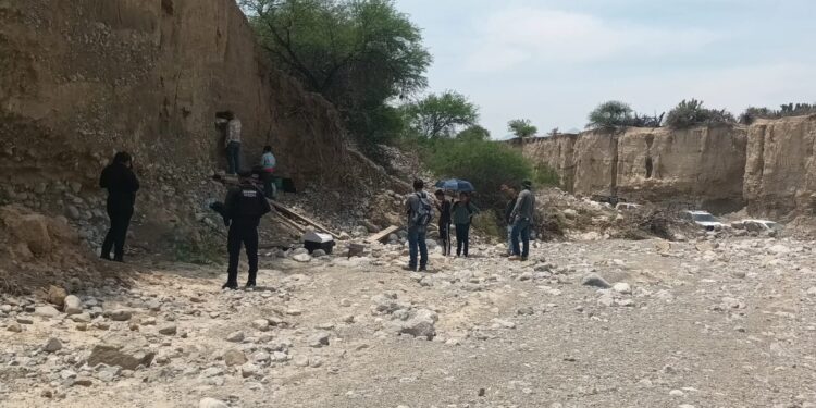 Apoya Guardia Estatal en traslado de presuntos restos de mamut encontrados en Tula