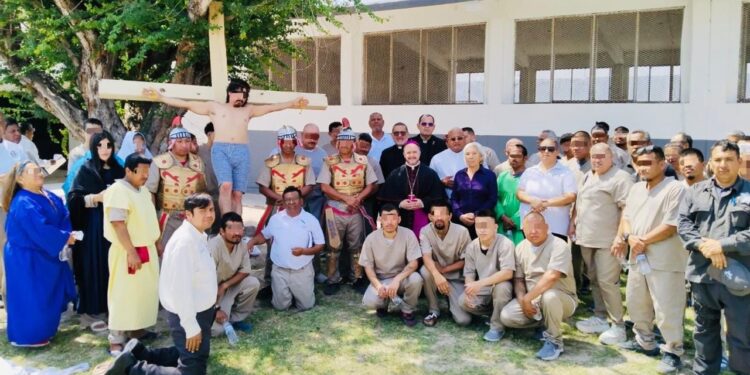 PPLs del CEDES Reynosa reviven la Pasión de Cristo