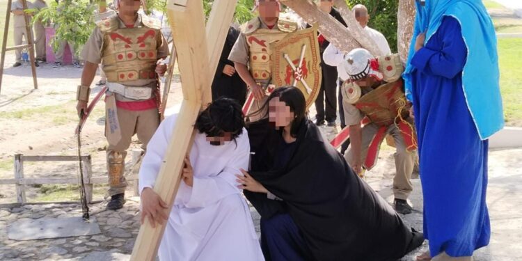 PPLs del CEDES Reynosa reviven la Pasión de Cristo