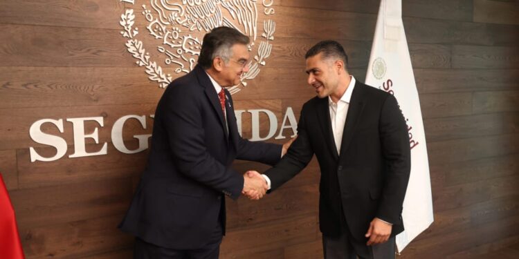 Presenta gobernador avances de seguridad en Tamaulipas a García Harfuch
