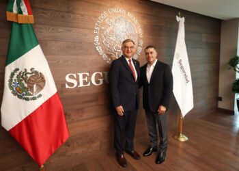 Presenta gobernador avances de seguridad en Tamaulipas a García Harfuch