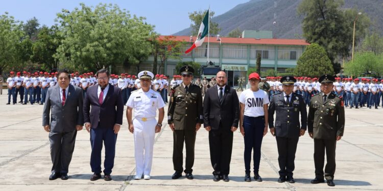 Conmemoran en Tamaulipas el 163 aniversario de la Batalla de Puebla y realizan toma de protesta de bandera del Servicio Militar Nacional