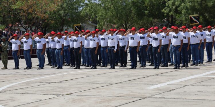 Conmemoran en Tamaulipas el 163 aniversario de la Batalla de Puebla y realizan toma de protesta de bandera del Servicio Militar Nacional