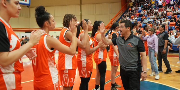Rector de la UAT inaugura la  temporada 2025 de la LNBP Femenil