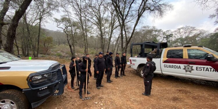 A través del Plan Tamaulipas se suma Guardia Estatal al combate del incendio forestal en la Biósfera El Cielo