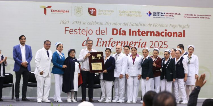 Celebra Américo Villarreal a cerca de 3 mil profesionales de la enfermería en Tamaulipas
