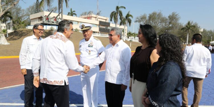 Reconoce Américo Villarreal respaldo de la Secretaría de Marina para la paz y el desarrollo de Tamaulipas