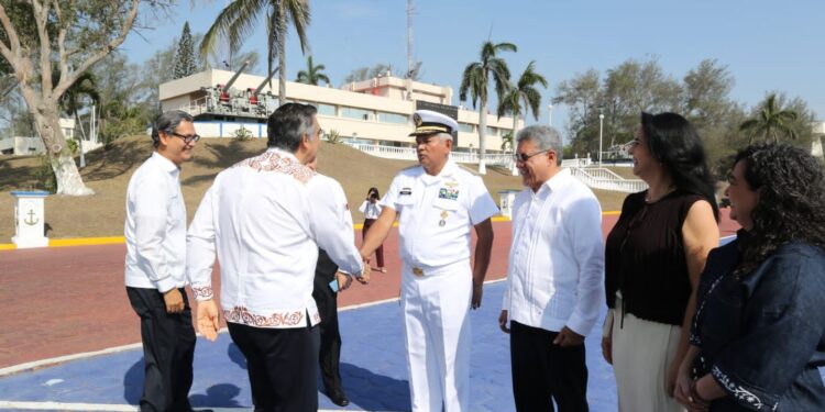 Reconoce Américo Villarreal respaldo de la Secretaría de Marina para la paz y el desarrollo de Tamaulipas