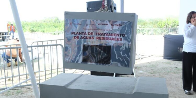 Tendrá Altamira nueva Planta Tratadora de Aguas Residuales; Américo pone primera piedra