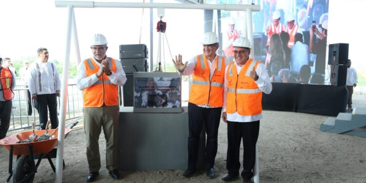 Tendrá Altamira nueva Planta Tratadora de Aguas Residuales; Américo pone primera piedra