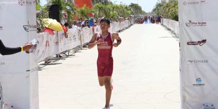 Inicia Tamaulipas fuerte en triatlón en la Olimpiada Nacional; suma cuatro medallas en primer día